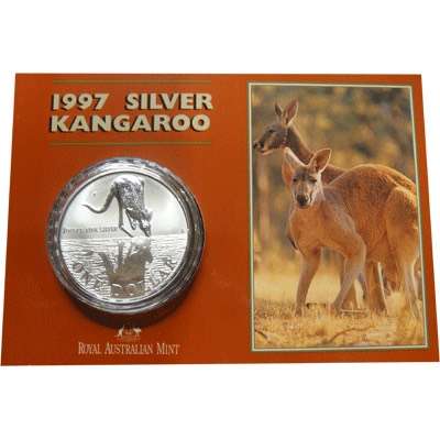 1 oz 1997 $1 Silver Kangaroo (Frosted UNC)