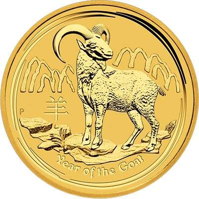 1 oz 2015 Australia Year of the Goat Gold Bullion Coin - QEII - Series II
