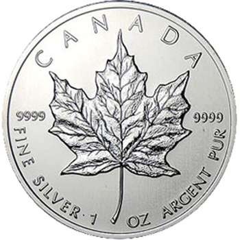 1 oz Canadian Maple Leaf Silver Bullion Coin - Mixed Dates