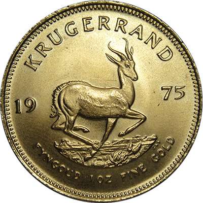 1 oz 1975 South Africa Krugerrand Gold Coin