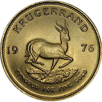 1 oz 1976 South Africa Krugerrand Gold Coin