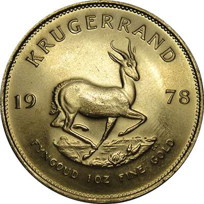 1 oz 1978 South Africa Krugerrand Gold Coin