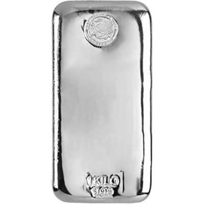 1 kg Perth Mint Silver Bullion Cast Bar - Old Type