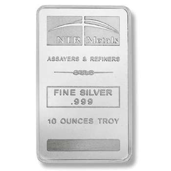 10 oz NTR Metals Minted Silver Bullion Bars