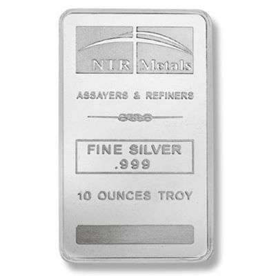 10 oz NTR Metals Minted Silver Bullion Bars
