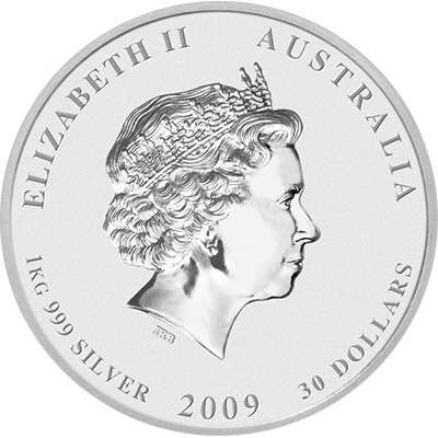 1 kg 2009 Year of the Ox Silver Bullion Coin - Series II - QEII