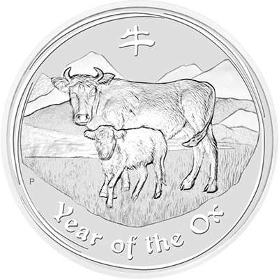 1k g 2009 Year of the Ox Silver Bullion Coin - Series II