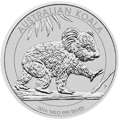 1 kg 2016 Australian Koala Silver Bullion Coin - QEII