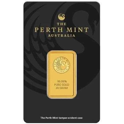 20 g Perth Mint Gold Bullion Minted Bar