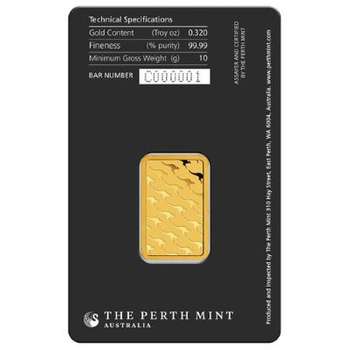10 g Perth Mint Gold Bullion Minted Bar