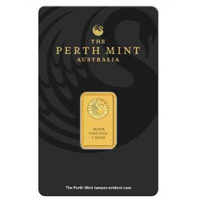 5 g Perth Mint Gold Bullion Minted Bar