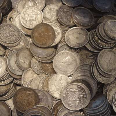 500 gram Bags of Pre 1946 Australian Silver Sixpence (92.5%)