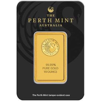 10 oz Perth Mint Gold Bullion Minted Bar