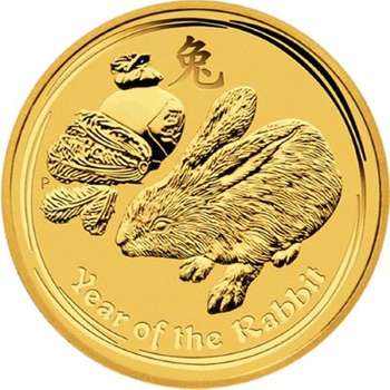 1 oz 2011 Australia Year of the Rabbit Gold Bullion Coin