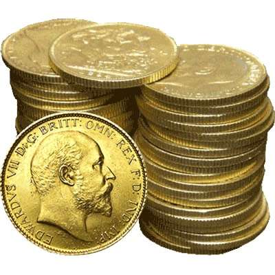 1902-1910 King Edward VII Gold Bullion Half Sovereigns - Mixed Dates