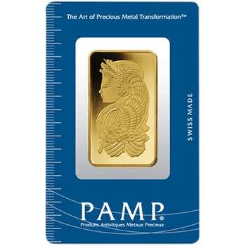 1 oz PAMP Suisse Gold Bullion Minted Bar