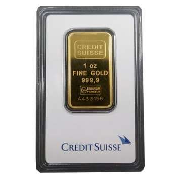 1 oz Credit Suisse Gold Bullion Minted Bar