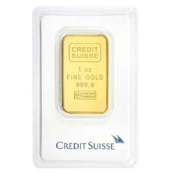 1 oz Credit Suisse Gold Bullion Minted Bar