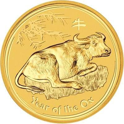 1 oz 2009 Australian Year of the Ox Gold Bullion Coin - QEII - Series II