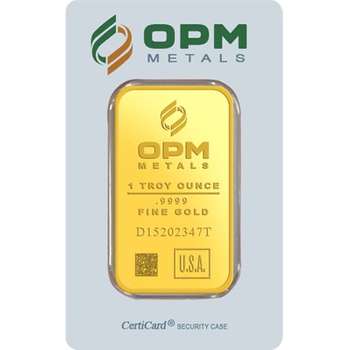 1 oz OPM Metals Gold Bullion Minted Bar